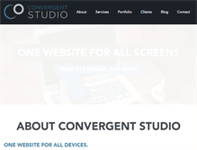 Tablet Screenshot of convergentstudio.com